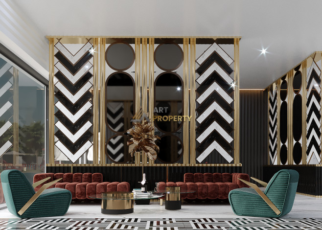 Апартаменты планировки 1+1, 53м2 в ЖК на стадии строительства, район Махмутлар - Ракурс 35