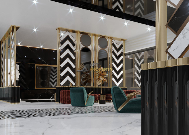 Апартаменты планировки 1+1, 53м2 в ЖК на стадии строительства, район Махмутлар - Ракурс 36