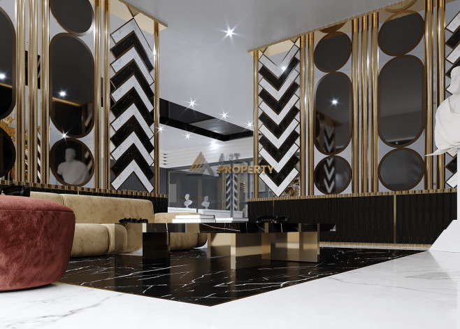 Апартаменты планировки 1+1, 53м2 в ЖК на стадии строительства, район Махмутлар - Ракурс 37