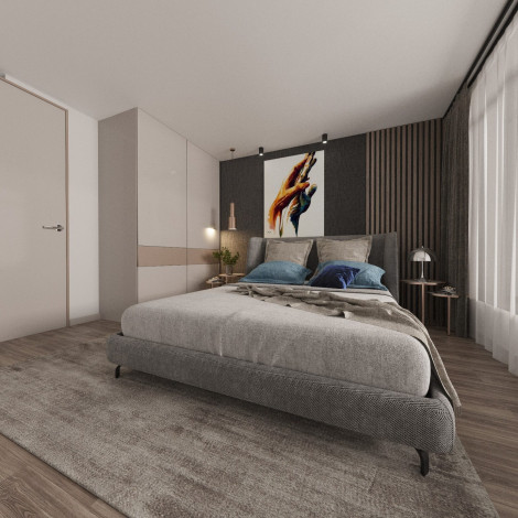 Квартира планировки 1+1, 62м2 в ЖК на стадии строительства, Паяллар - Ракурс 2