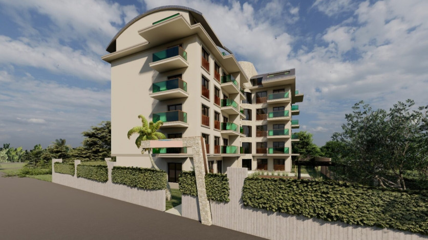 Квартира планировки 1+1, 62м2 в ЖК на стадии строительства, Паяллар - Ракурс 4