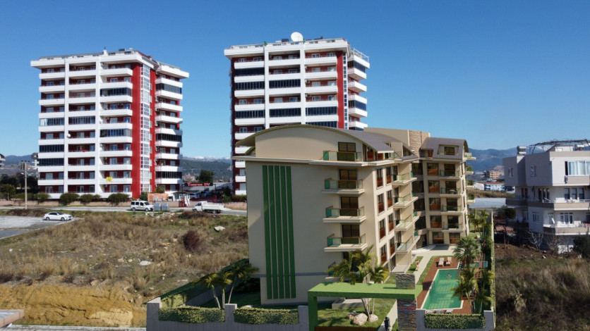 Квартира планировки 1+1, 62м2 в ЖК на стадии строительства, Паяллар - Ракурс 8