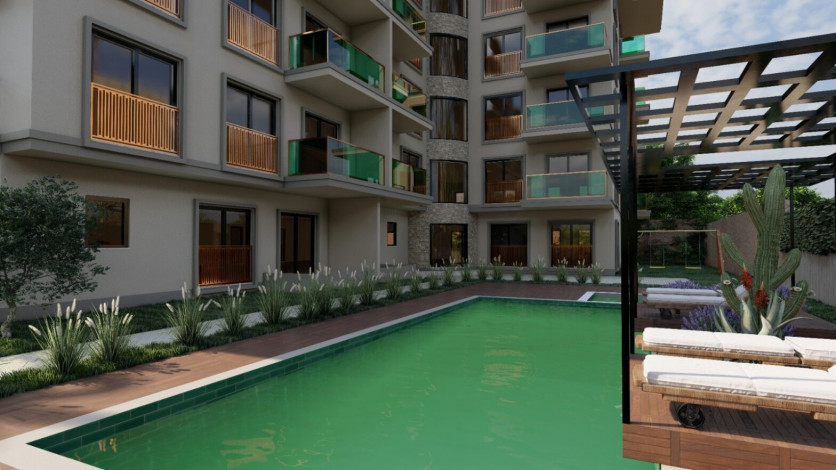 Квартира планировки 1+1, 62м2 в ЖК на стадии строительства, Паяллар - Ракурс 20