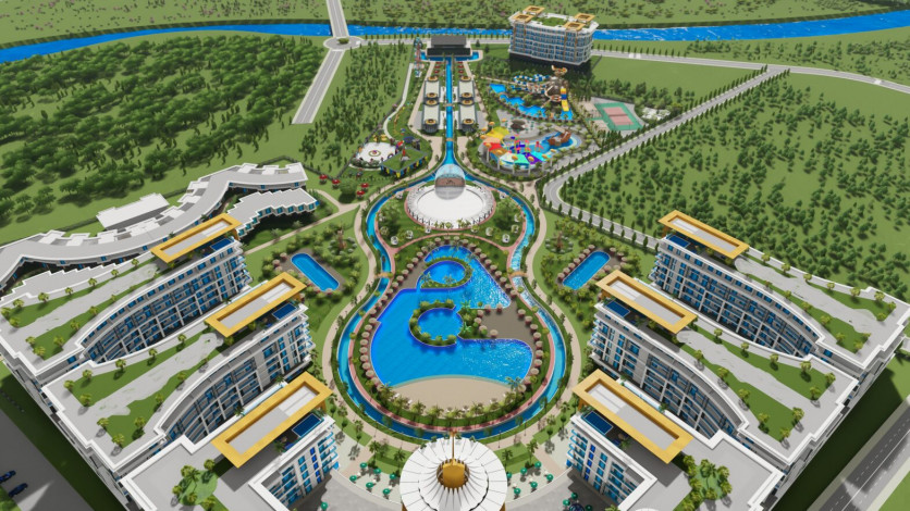 Квартира планировки 2+1, 128м2 в роскошном жилом комплексе, район Тюрклер - Ракурс 6