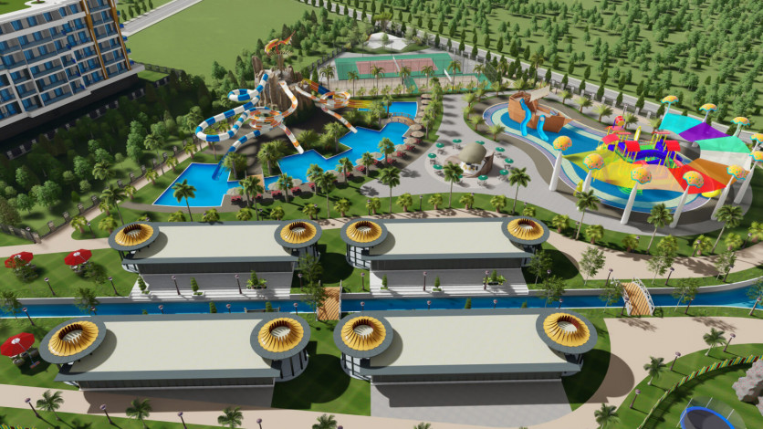 Квартира планировки 2+1, 128м2 в роскошном жилом комплексе, район Тюрклер - Ракурс 7