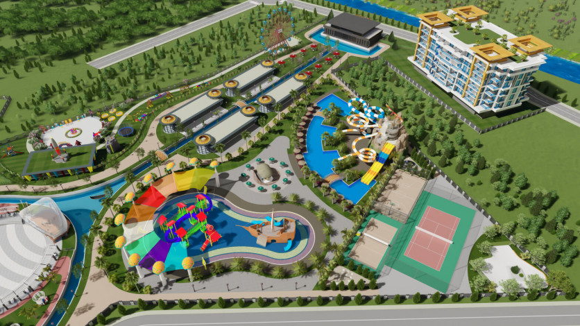 Квартира планировки 2+1, 128м2 в роскошном жилом комплексе, район Тюрклер - Ракурс 8