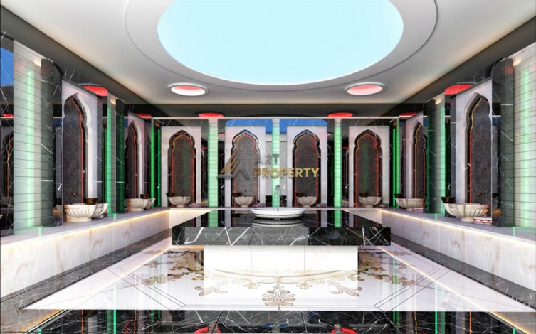 Квартира планировки 1+1, 60м2 в ЖК на стадии строительства, район Авсаллар - Ракурс 6