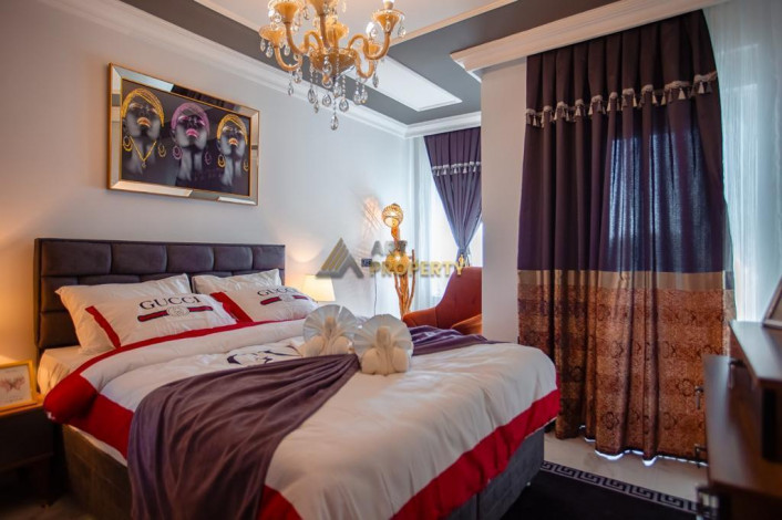 Трехкомнатная квартира с роскошной мебелью и видом на Торосские горы в районе Махмутлар, 75 м2 - Ракурс 7