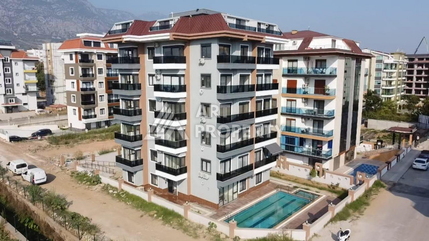 Квартира планировки 1+1, 50м2 в районе Кестель с видом на море - Ракурс 14