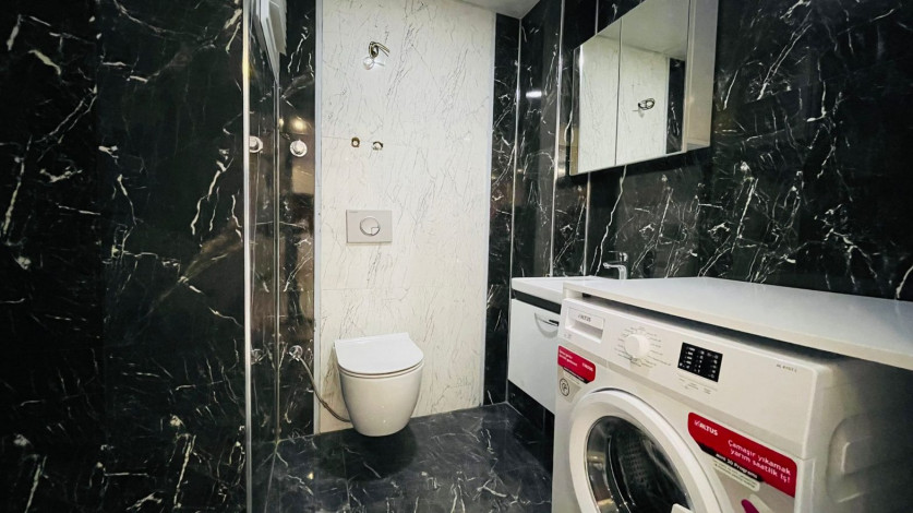 Три меблированные квартиры 1+1 в комплексе с хорошей инфраструктурой в Махмутлар, 60 м2 - Ракурс 9