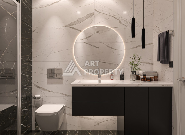 Апартаменты планировки 1+1, 100м2 в районе Тосмур - Ракурс 4