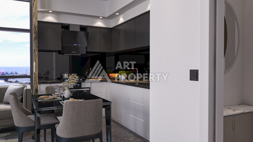 Апартаменты планировки 1+1, 100м2 в районе Тосмур - Ракурс 5