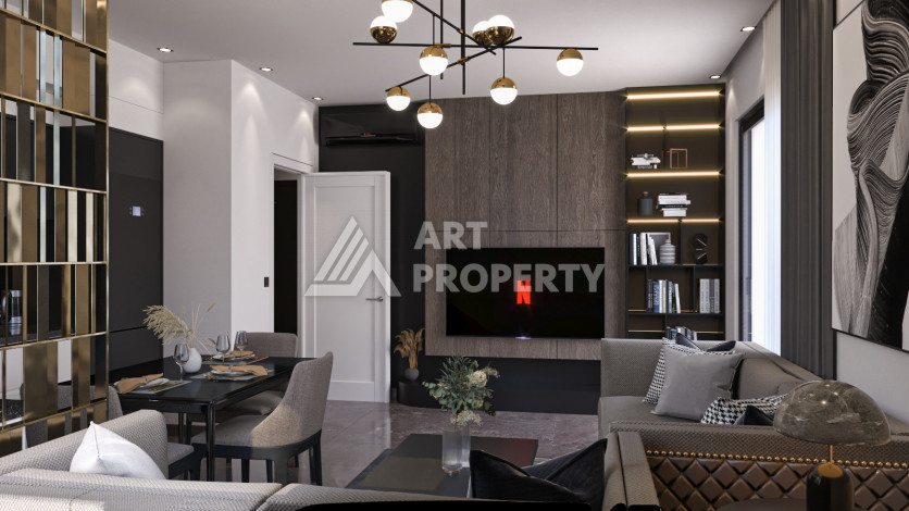 Апартаменты планировки 1+1, 100м2 в районе Тосмур - Ракурс 9