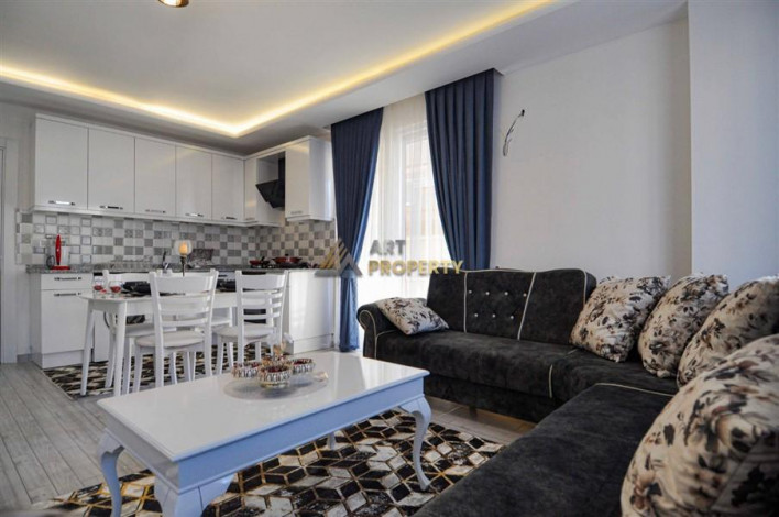 Квартира 1+1 с новой мебелью в 100 м от моря, 80 м2 - Ракурс 7