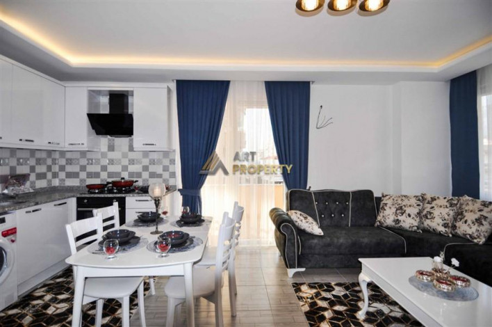 Квартира 1+1 с новой мебелью в 100 м от моря, 80 м2 - Ракурс 9