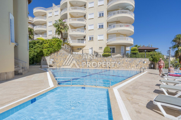 Трехкомнатная квартира с видом на море для сдачи в аренду в Авсаллар, 100 м2 - Ракурс 11