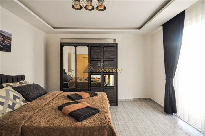 Квартира 1+1 с новой мебелью в 100 м от моря, 80 м2 - Ракурс 16