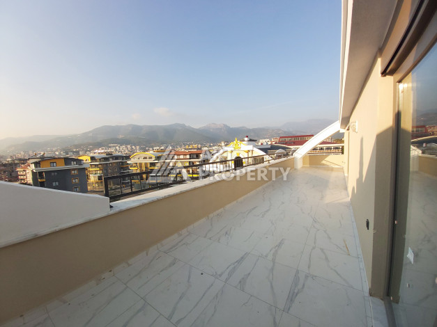 Четырехкомнатный дуплекс с видом на море в районе Оба, 220м - Ракурс 9