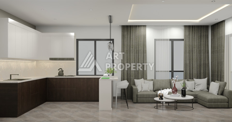 Апартаменты планировки 1+1 61м2, 2+1 79-125м2, 3+1 135м2, в районе Оба - Ракурс 8