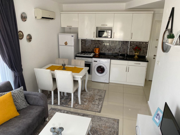 Полностью  меблированная современная квартира 1+1 в престижном районе Оба, 60 м2 - Ракурс 8