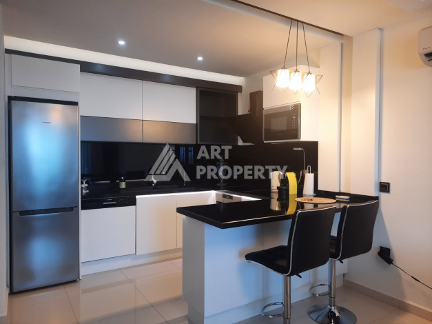 Квартира планировки 1+1, 60м2 в районе Каргыджак с видом на море - Ракурс 9