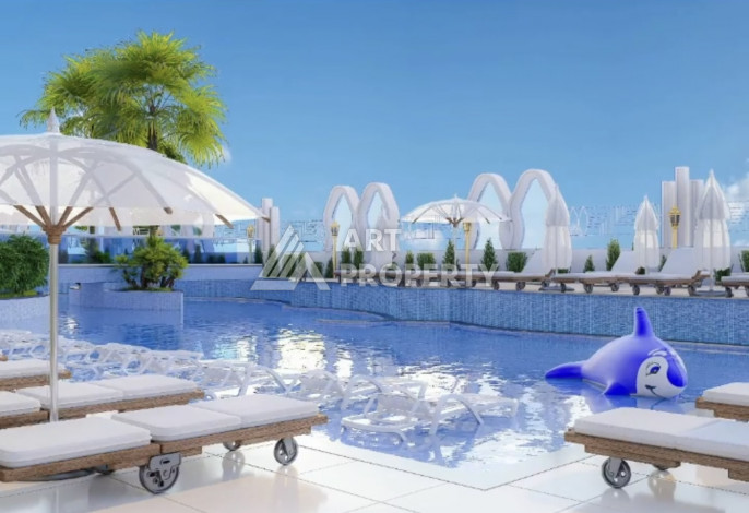 Квартира планировки 1+1, 65м2 в районе Махмутлар - Ракурс 3