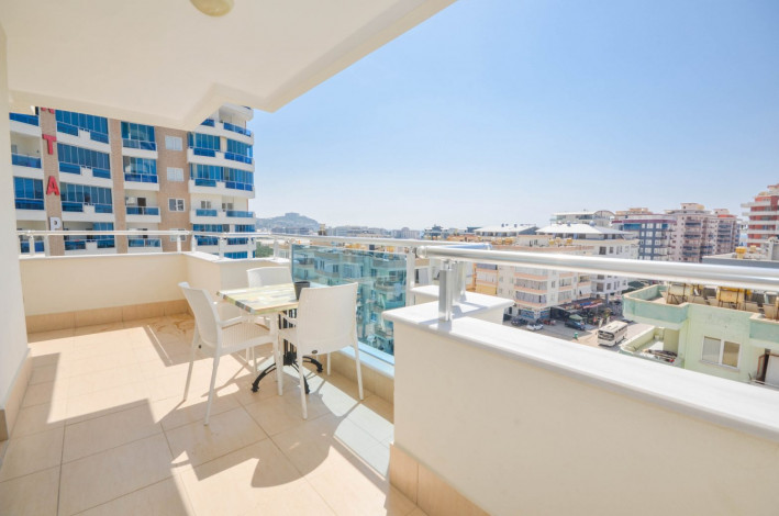 Квартира 2+1 с частичным видом на море в Махмутларе, 115 м2 - Ракурс 6