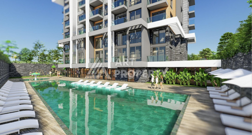 Апартаменты планировки 1+1, 55м2 в районе Каргыджак - Ракурс 9