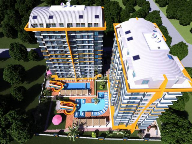 Апартаменты в ЖК планировки 2+1, 95м2 в районе Махмутлар - Ракурс 18