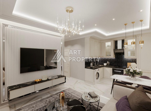 Апартаменты планировки 1+1, 55м2 в районе Махмутлар - Ракурс 9