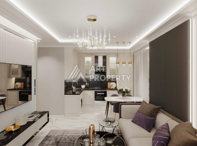 Апартаменты планировки 1+1, 55м2 в районе Махмутлар - Ракурс 10