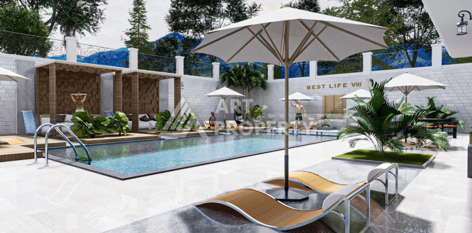 Апартаменты планировки 1+1, 55м2 в районе Махмутлар - Ракурс 23