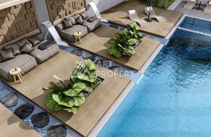 Апартаменты планировки 1+1, 55м2 в районе Махмутлар - Ракурс 24