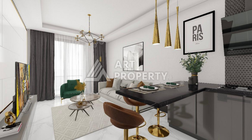 Квартиры планировки 1+1, 55м2 в районе Каргыджак - Ракурс 11