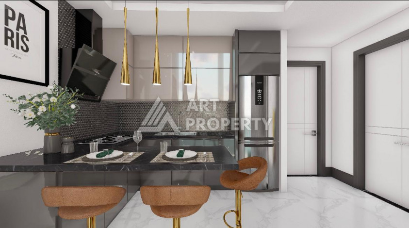 Квартиры планировки 1+1, 55м2 в районе Каргыджак - Ракурс 12