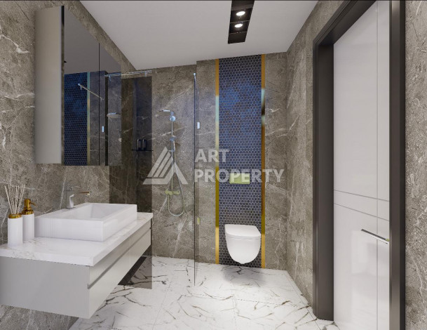 Квартиры планировки 1+1, 55м2 в районе Каргыджак - Ракурс 13