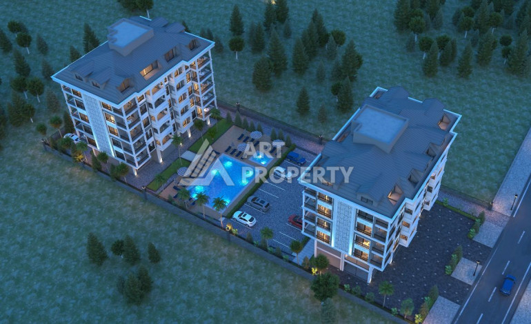 Квартиры планировки 1+1, 60м2 в районе Каргыджак - Ракурс 14