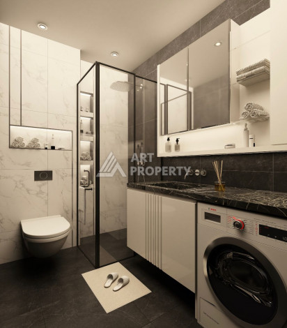 Квартиры планировки 1+1, 60м2 в районе Каргыджак - Ракурс 24