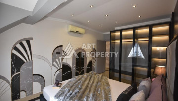 Меблированные двухуровневые апартаменты 2+1 с современным дизайном в Алании, 120м2 - Ракурс 12