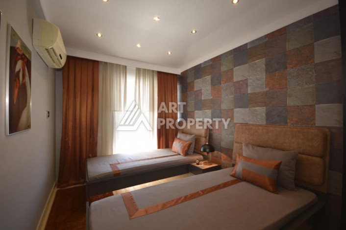 Меблированные двухуровневые апартаменты 2+1 с современным дизайном в Алании, 120м2 - Ракурс 16