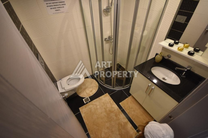 Меблированные двухуровневые апартаменты 2+1 с современным дизайном в Алании, 120м2 - Ракурс 18