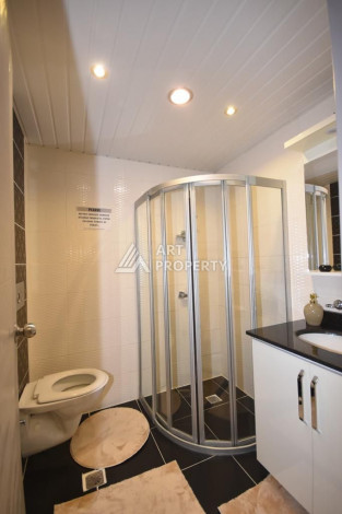 Меблированные двухуровневые апартаменты 2+1 с современным дизайном в Алании, 120м2 - Ракурс 19