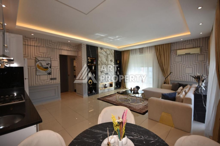 Меблированные двухуровневые апартаменты 2+1 с современным дизайном в Алании, 120м2 - Ракурс 31