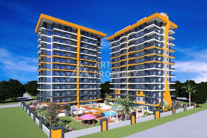 Апартаменты в новом жилом комплексе планировки 2+1 в районе Махмутлар, 100м2 - Ракурс 0