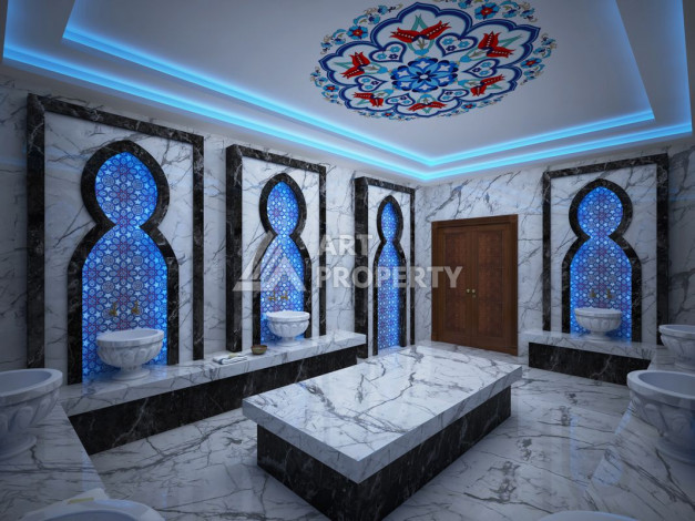 Апартаменты в новом жилом комплексе планировки 2+1 в районе Махмутлар, 100м2 - Ракурс 9