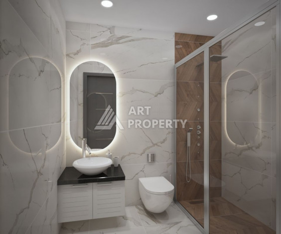 Апартаменты в новом жилом комплексе планировки 2+1 в районе Махмутлар, 100м2 - Ракурс 17