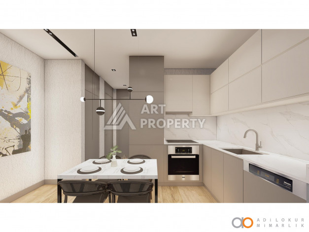 Новый уникальный проект, расположенный в 217 метрах от моря, в районе Каргыджак - Ракурс 9