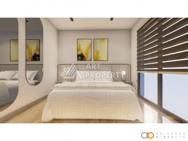 Новый уникальный проект, расположенный в 217 метрах от моря, в районе Каргыджак - Ракурс 10