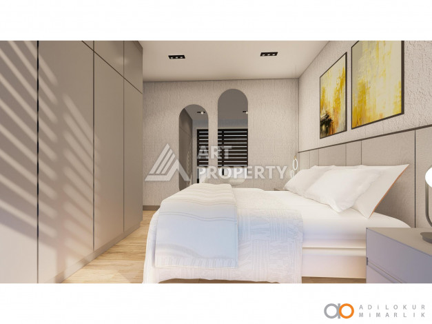 Новый уникальный проект, расположенный в 217 метрах от моря, в районе Каргыджак - Ракурс 11