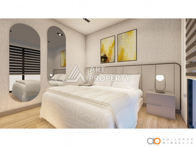 Новый уникальный проект, расположенный в 217 метрах от моря, в районе Каргыджак - Ракурс 13